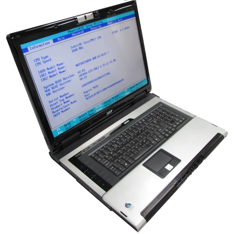 Замена оперативной памяти Acer Aspire 9813WKMi